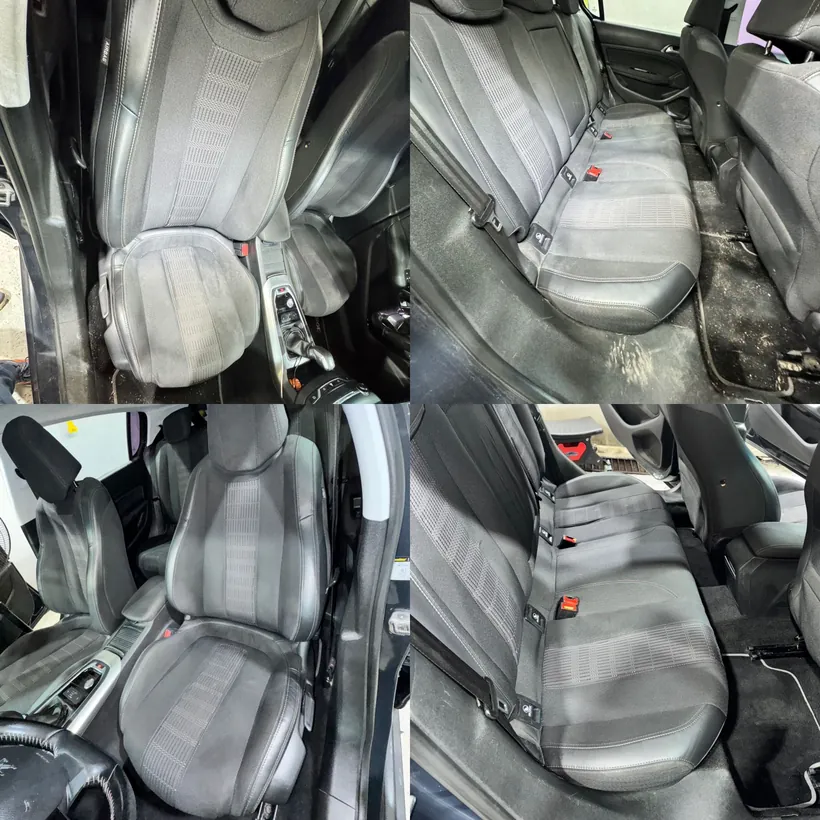 Butacas y banqueta antes y despues