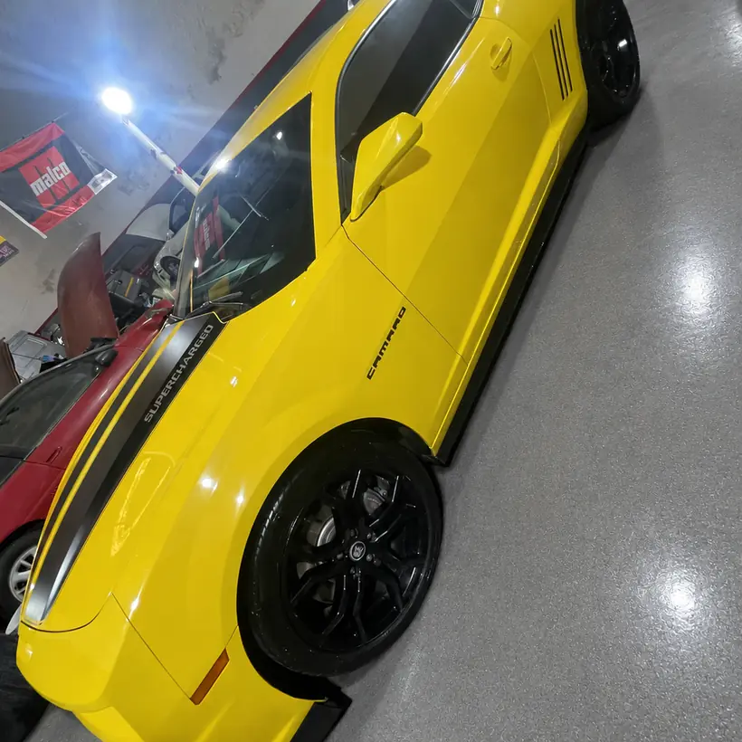 Lamborghini amarillo, detalle del lateral