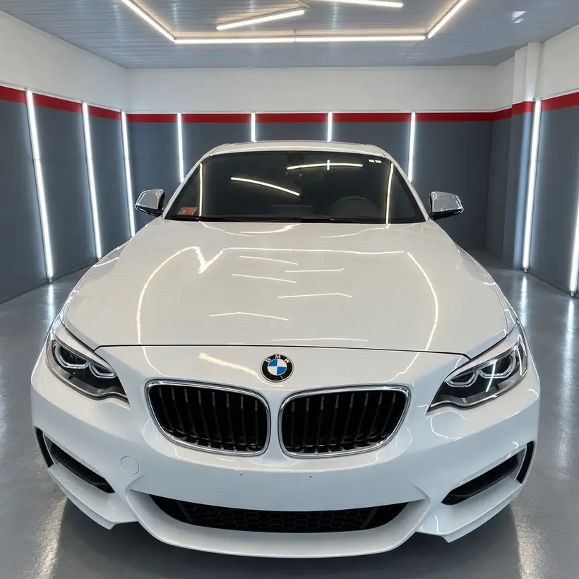 BMW Serie 2 blanco de frente